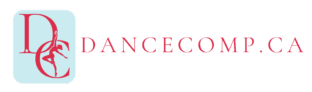 Dance competition directory logo featuring "DC" and a dancer silhouette